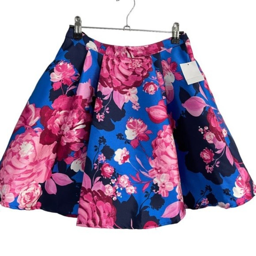 Great B. Darlin Bold Floral Skater Mini Prom Skirt Size 3/4 nO3DFBMX3 Everyday Low Prices