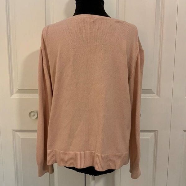 large selection Everlane The Soft Cotton V Neck Sweater Blush Pink Medium nUHZMItdm Everyday Low Prices