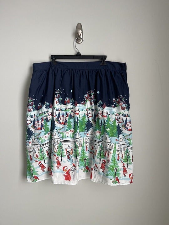 Latest  Modcloth Charming Cotton Skirt Winter Wonderland Pockets Women´s LDTTuFpYV Outlet Store