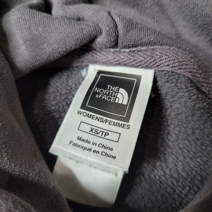 Latest  the north face grey brown hoodie hooded sweat shirt pink words women size XS J9KJrYJ39 for sale