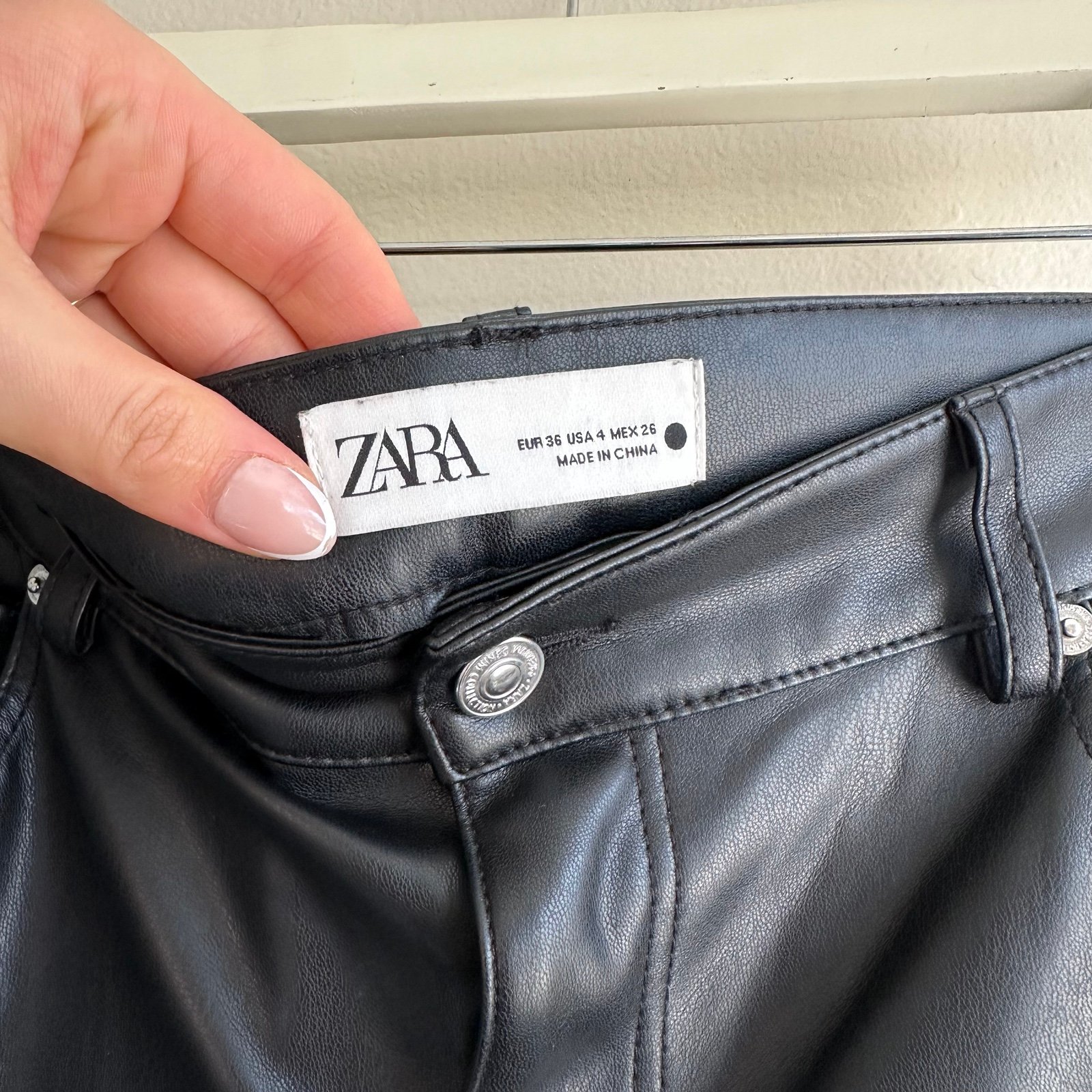 large discount Zara leather pants HxKFTkyn4 best sale