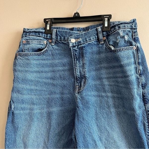 Promotions  American Eagle Womens Stretch Curvy ´90s Straight Jeans High Rise 16 fw71aKjQQ well sale