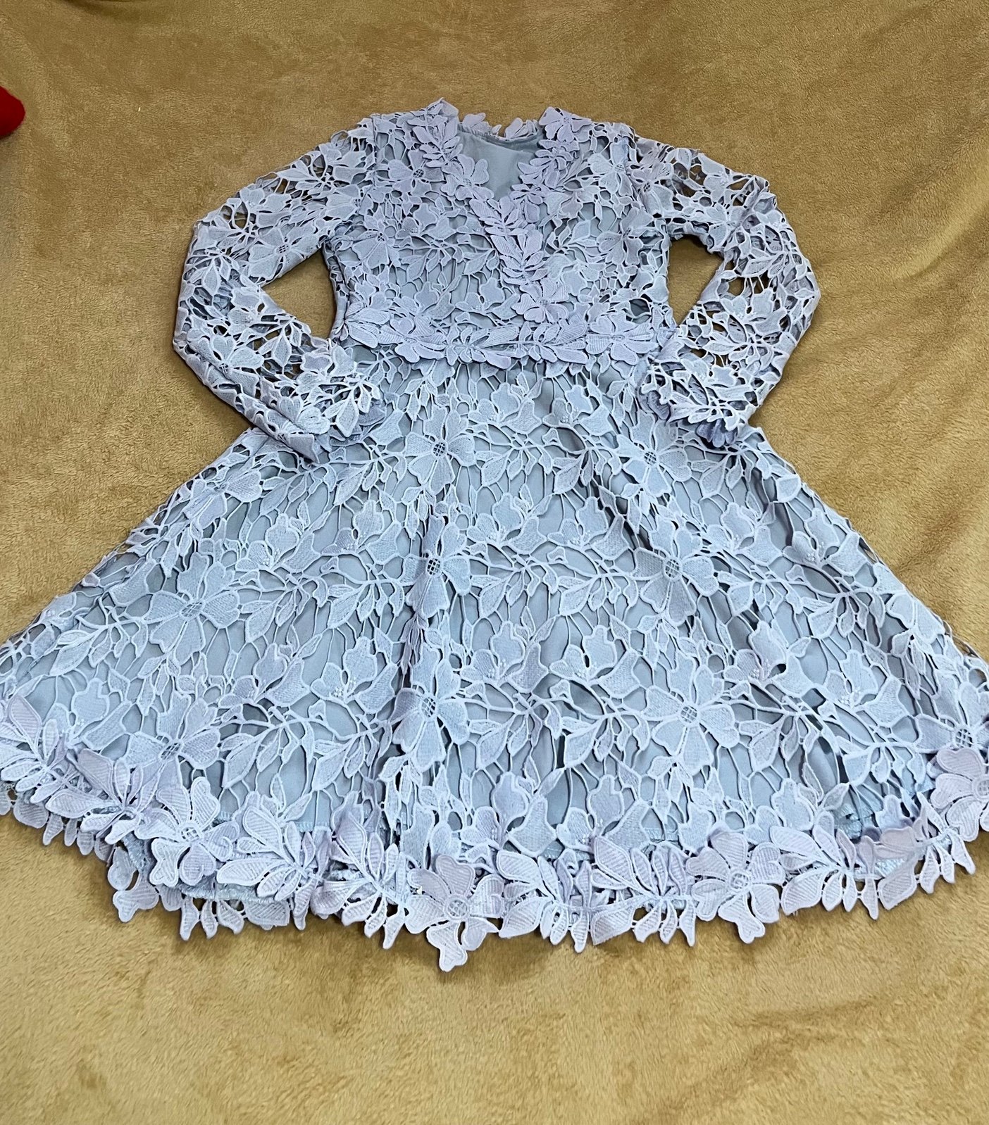 Custom Light Blue lace dress OCAauspGc well sale
