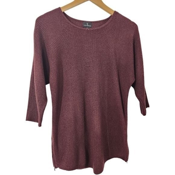 good price W Worthington scoop neck burgundy half sleeve sweater Women´s S KsDWh7JbS just for you