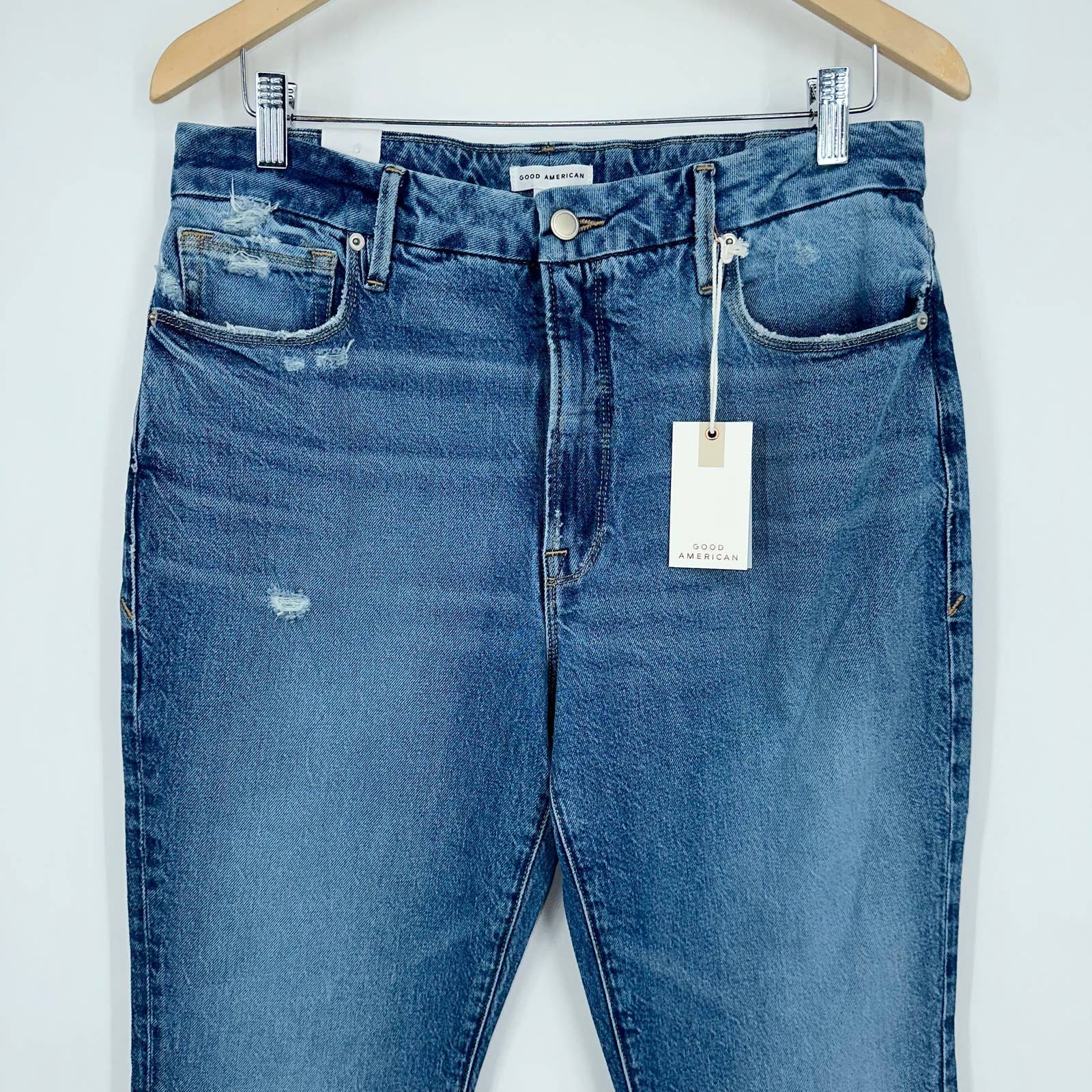 Perfect GOOD AMERICAN Good Classic Slim Bootcut Jeans High Rise Denim Indigo NWT k5xlBPgsl Wholesale