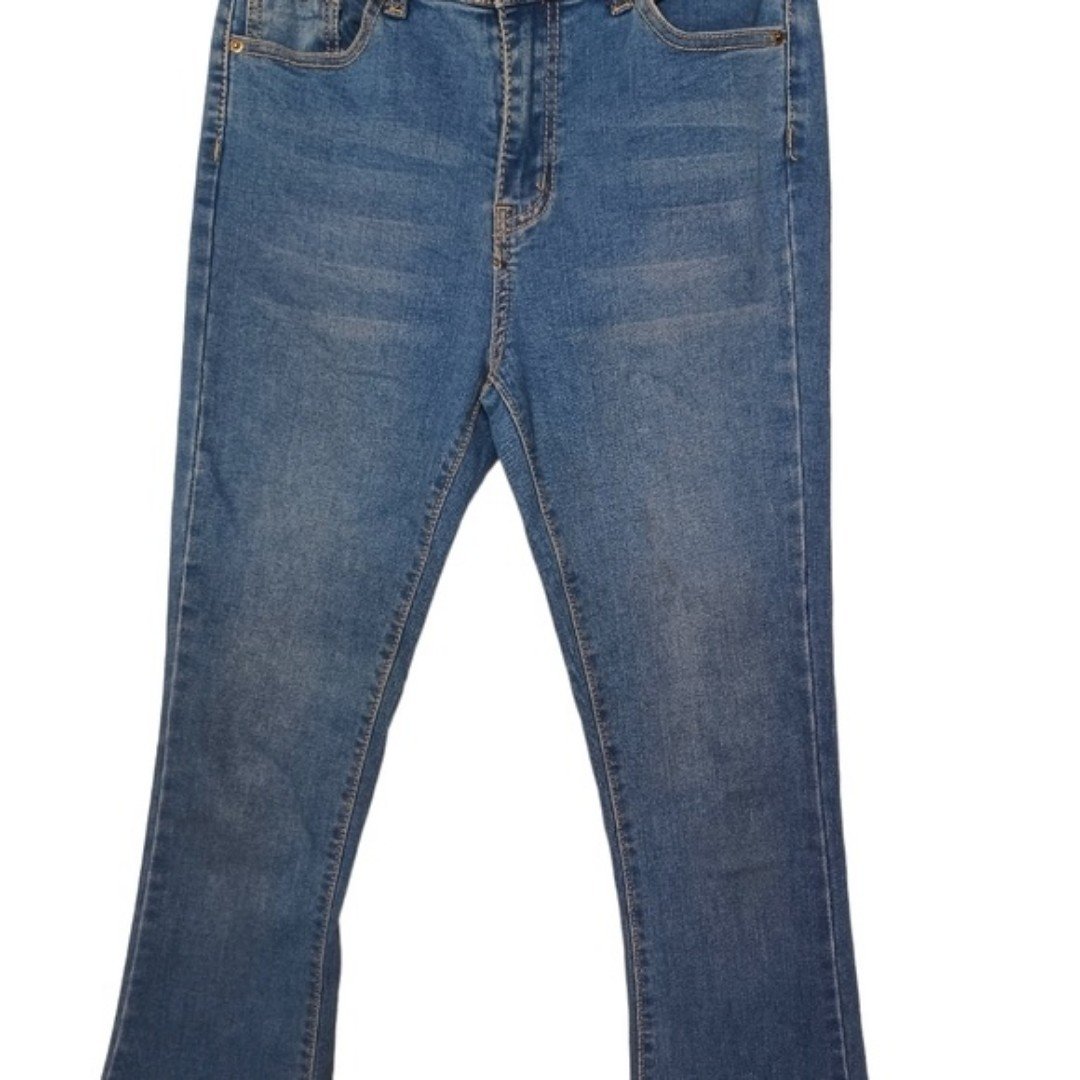 Simple LEV JEANS High Waisted Flare Hem Medium Blue Jeans 7 pIKjhNz4R Fashion