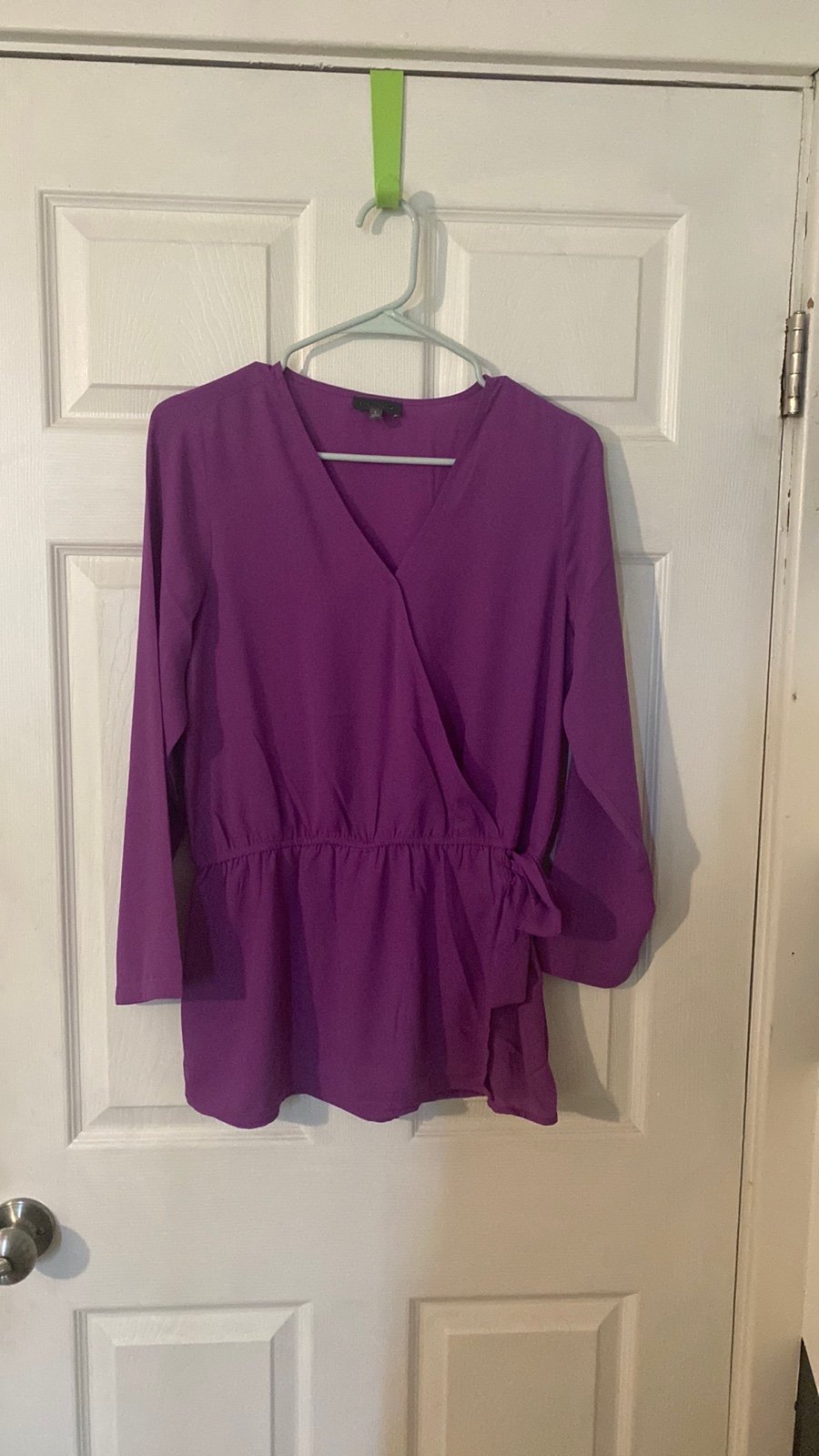 Authentic The limited quarter sleeve wrap blouse obhFqw