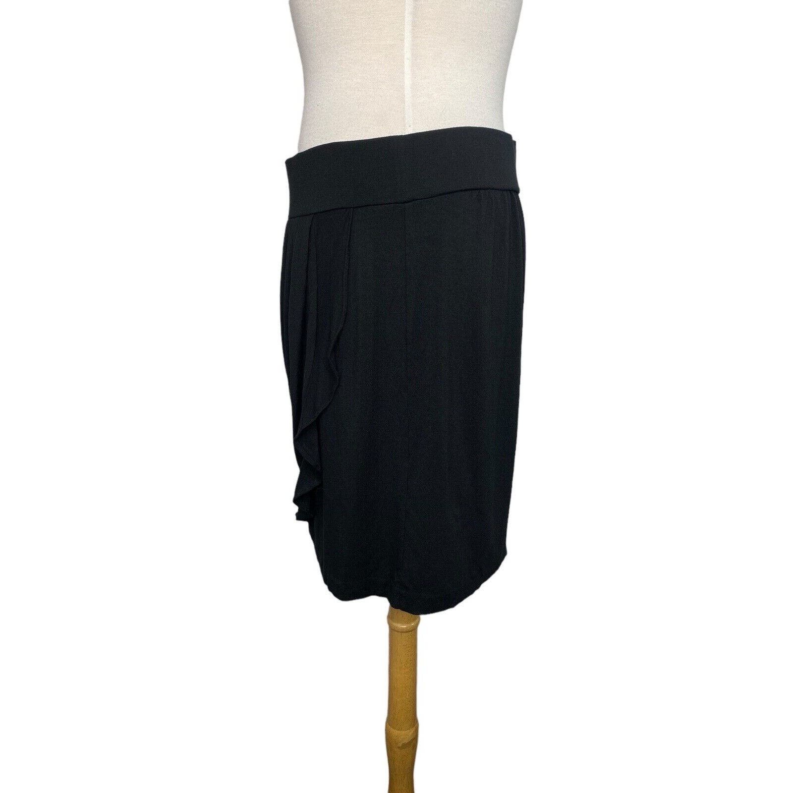 Discounted LOFT Black Pull On Faux Wrap Ruffle Skirt Size Medium Mini Coverup Modal P6zPTgg8V just for you