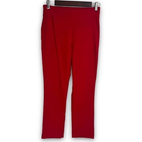 Fashion Tribal Red Mid Rise Rayon Blend Flat Front Pull-On Cropped Trousers Sz 4 MsEmQn4qz Online Exclusive