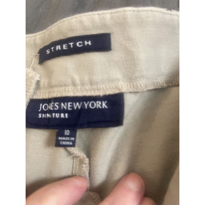Authentic Jones New York Signature Chino Pants Beige Tan Cotton Stretch Womens Size 8 jqoGEct8b just for you