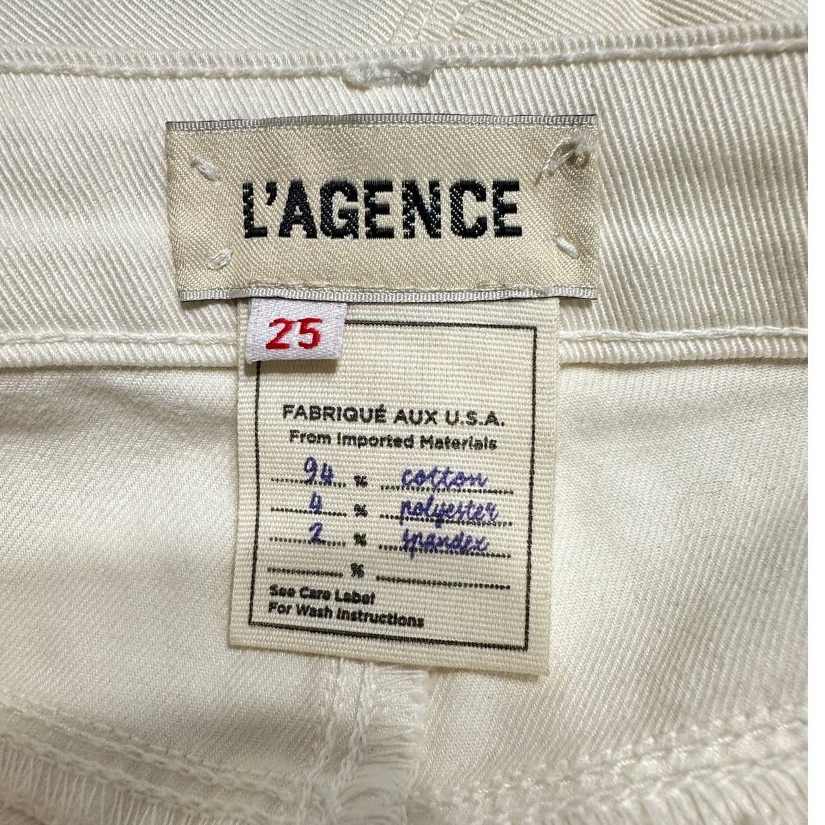 cheapest place to buy  L´AGENCE Nadia Side-Tape Jeans Cream Women´s Sz 25 NWT mXIn4tvnW just for you