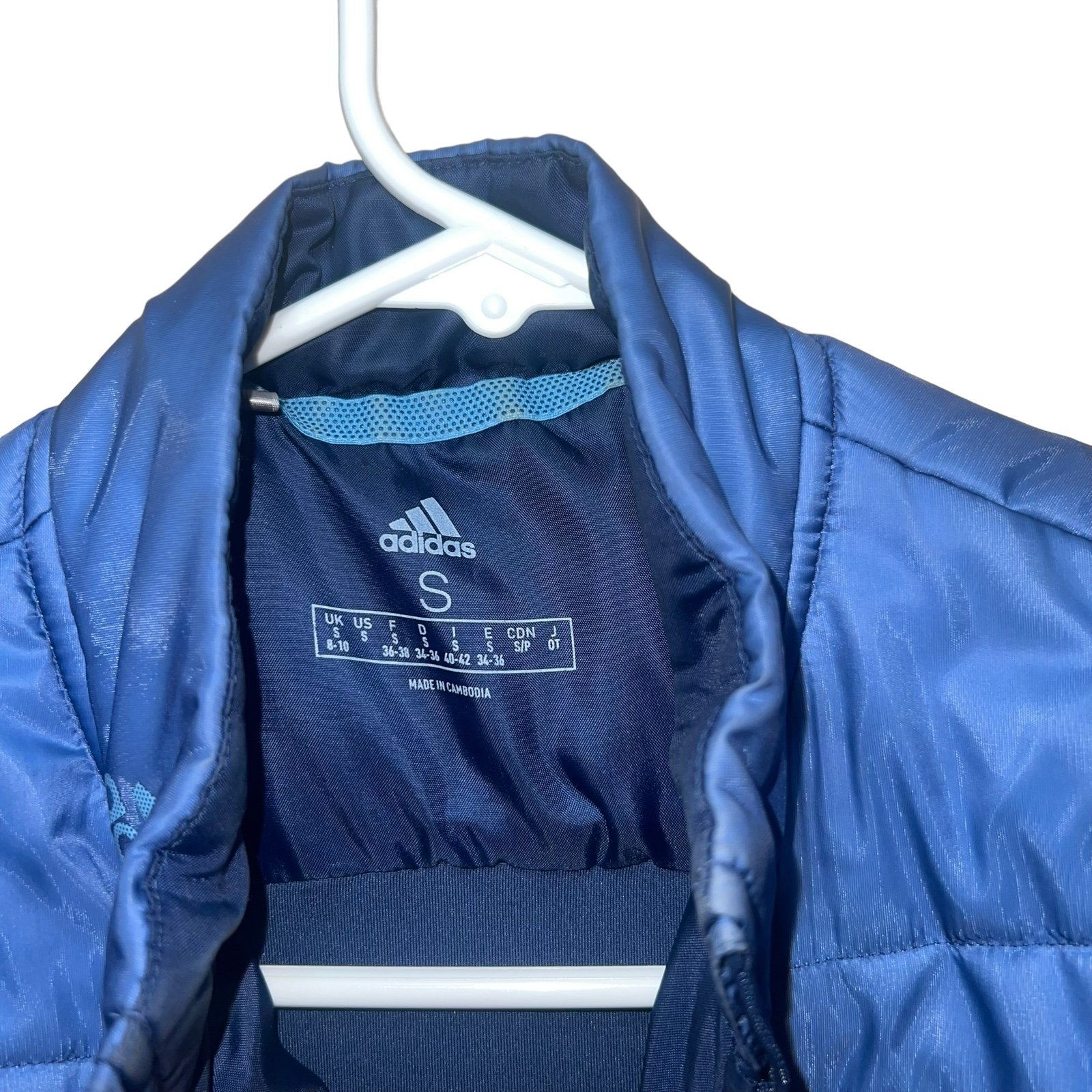 large discount Adidas quilted women’s long sleeve full zip jacket small oaxgBh614 Outlet Store