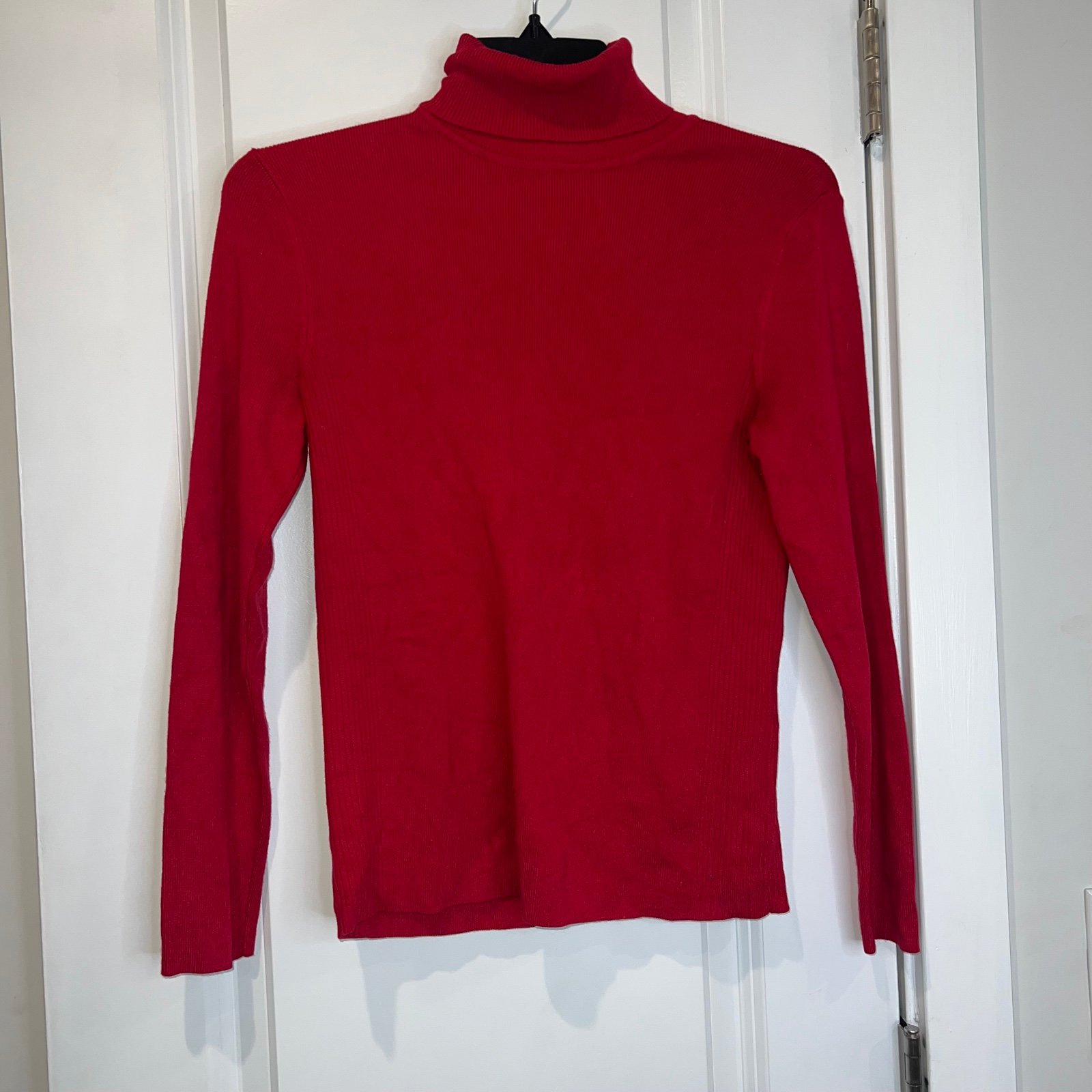 Personality Chicos Womens Red Turtleneck Sweater KvbaS0