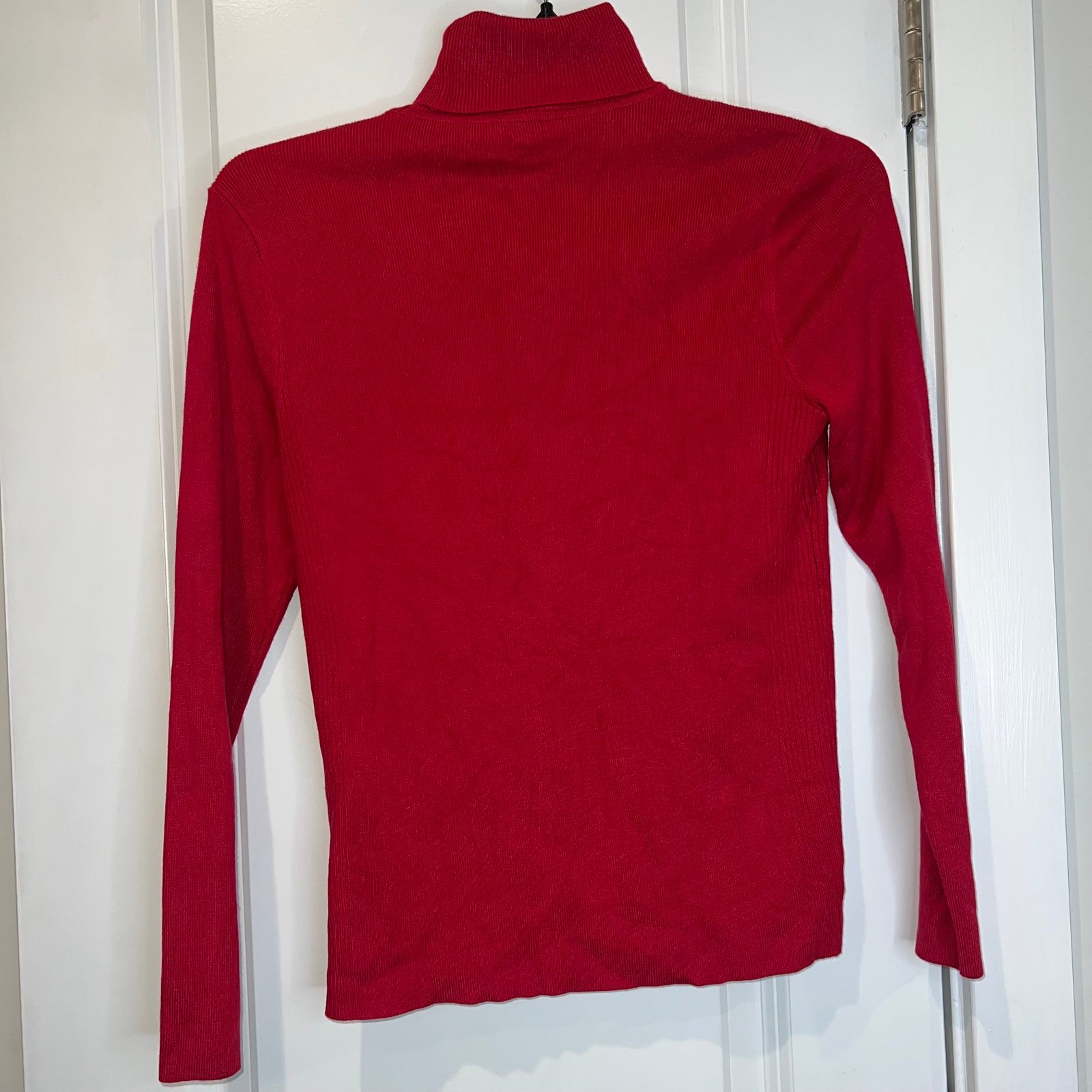Personality Chicos Womens Red Turtleneck Sweater KvbaS0ToE US Outlet