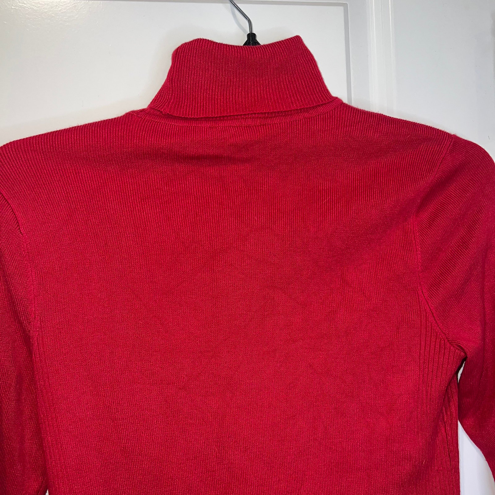 Personality Chicos Womens Red Turtleneck Sweater KvbaS0ToE US Outlet