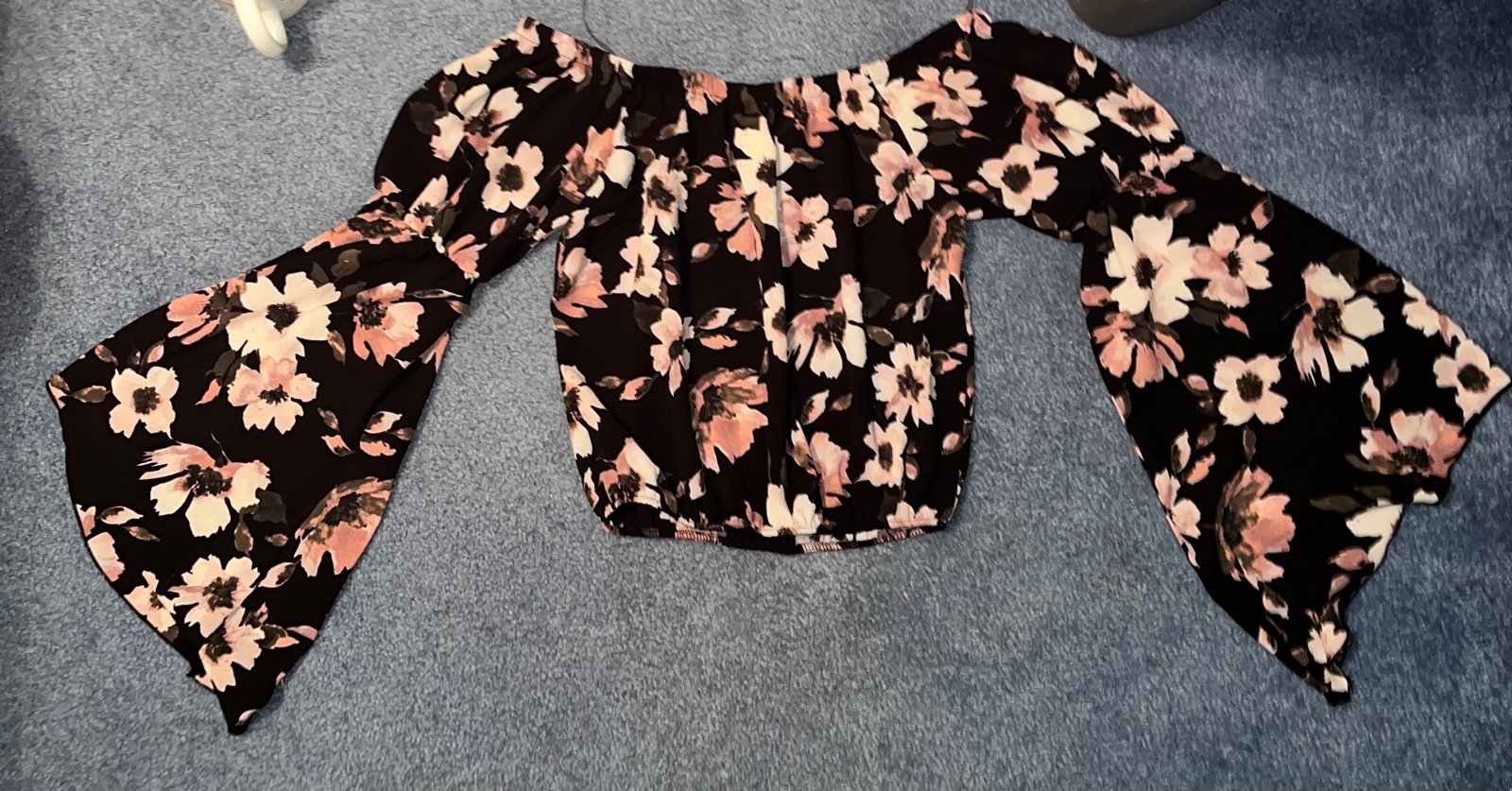 Comfortable Women’s Topia Small Floral Top w| Wide Sleeves - *NEVER WORN* HzEx3pWo7 Hot Sale