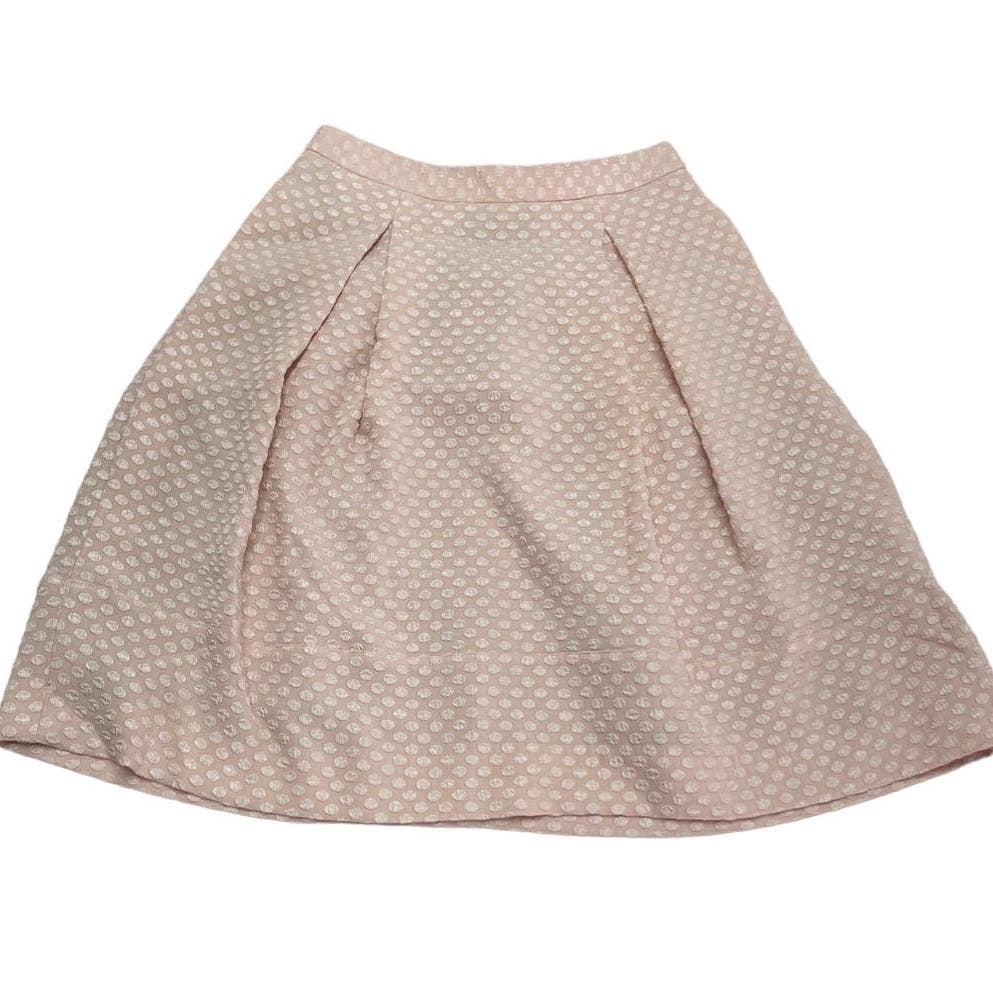 Special offer  Chelsea28 Skirt Womens Small Pink Swiss Dot A-Line Flare Pleated Above Knee PmTMHp7F8 Online Shop