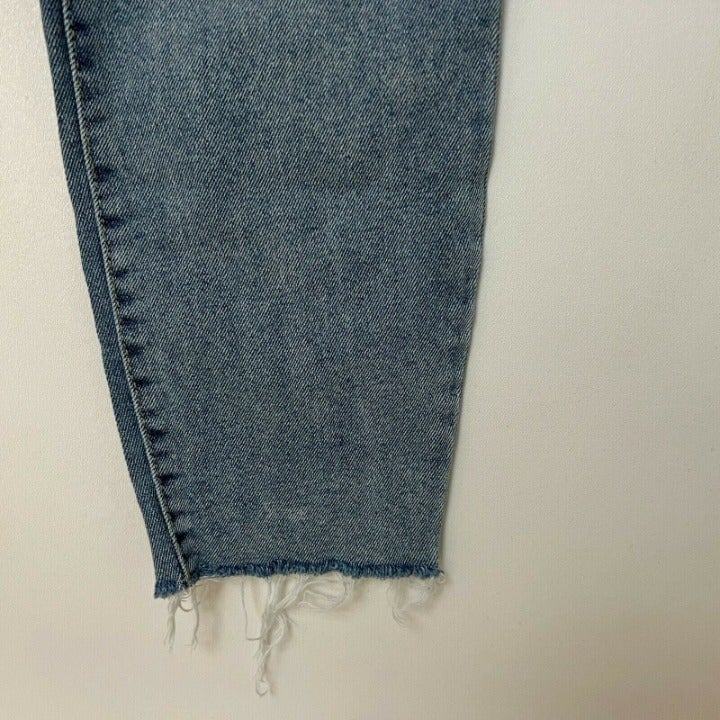 Authentic Wild Fable High Rise Paper Bag Raw Hem Jeans Light Wash Denim Womens Size 2 oKIo9weuf Wholesale