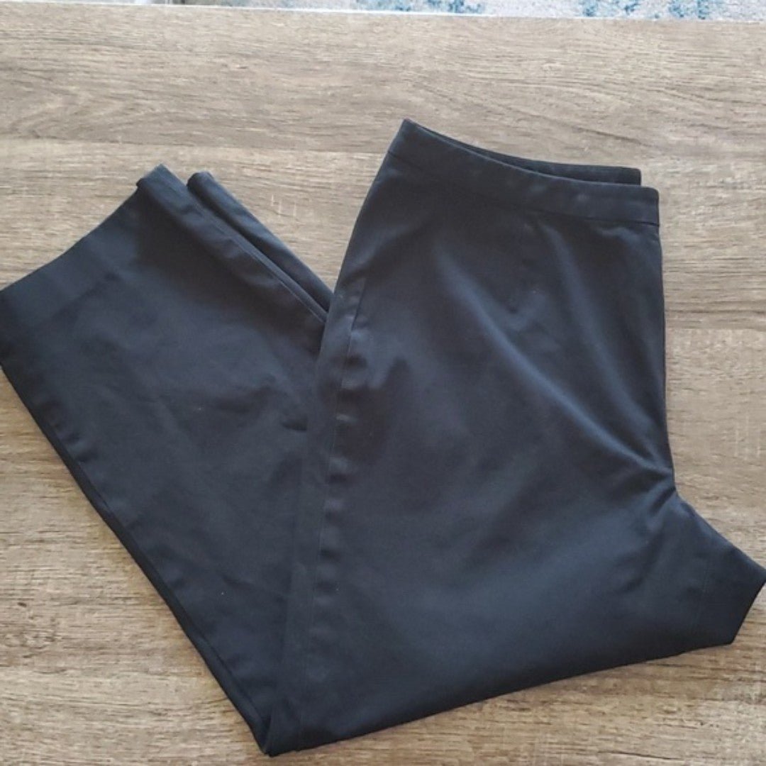 Simple J Jill stretch pants size 10 straight leg black P8aKWbAW0 Hot Sale