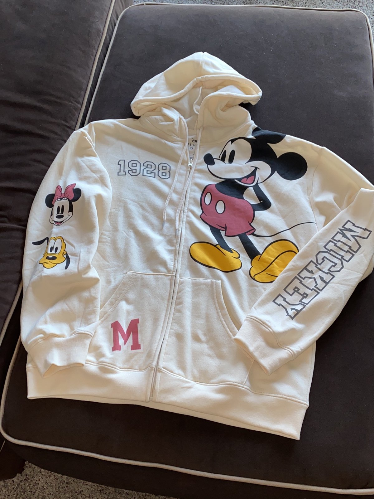 Nice WOMEN’s Disney’s Mickey Full Zip Up Hoodie Size La