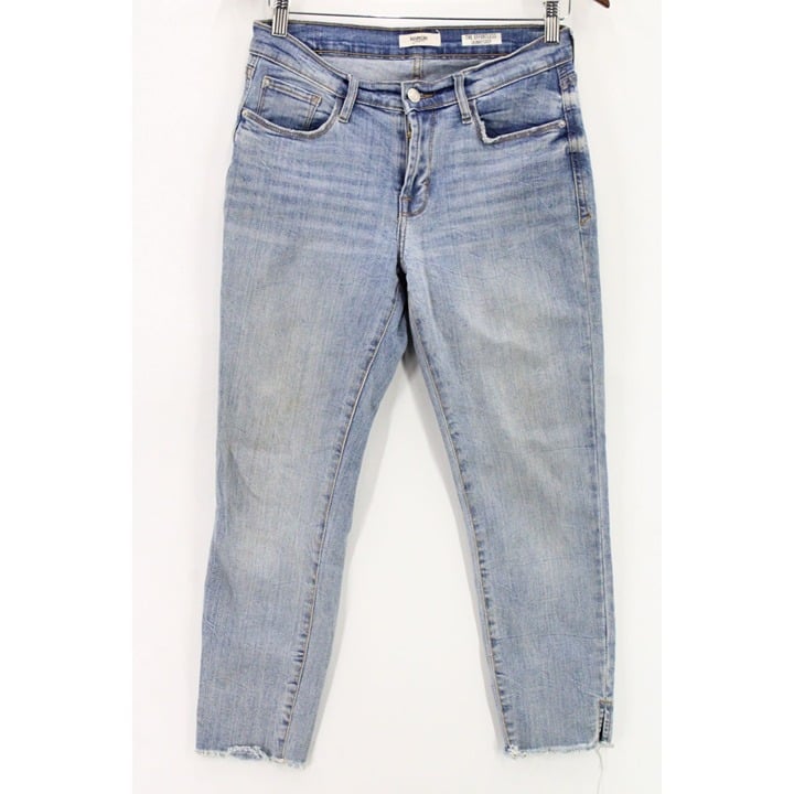 reasonable price Kensie Jeans Womens Blue Denim Light Washed The Effortless Skinny Crop Size 4/27 Mdeb8aXi7 US Outlet