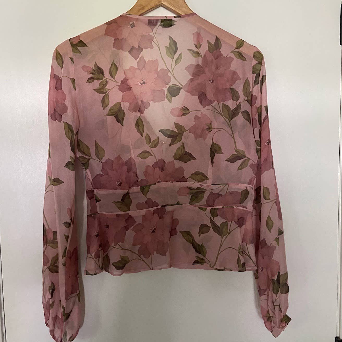 save up to 70% Intermix Floral Printed 100% Silk Long Sleeve Blouse Size 4 Small LCVoJ7yka well sale
