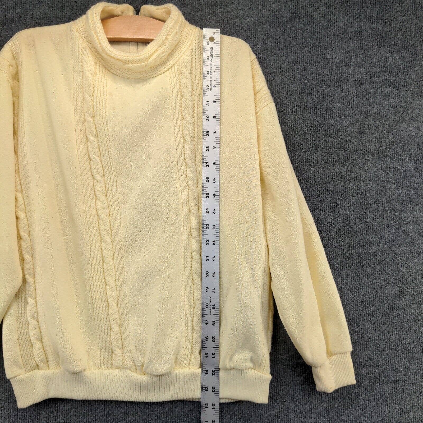 reasonable price Licorice Womens Cable Knit Pullover Sweater Cream Medium Long Sleeve Turtle Neck PmGMD82d1 just buy it