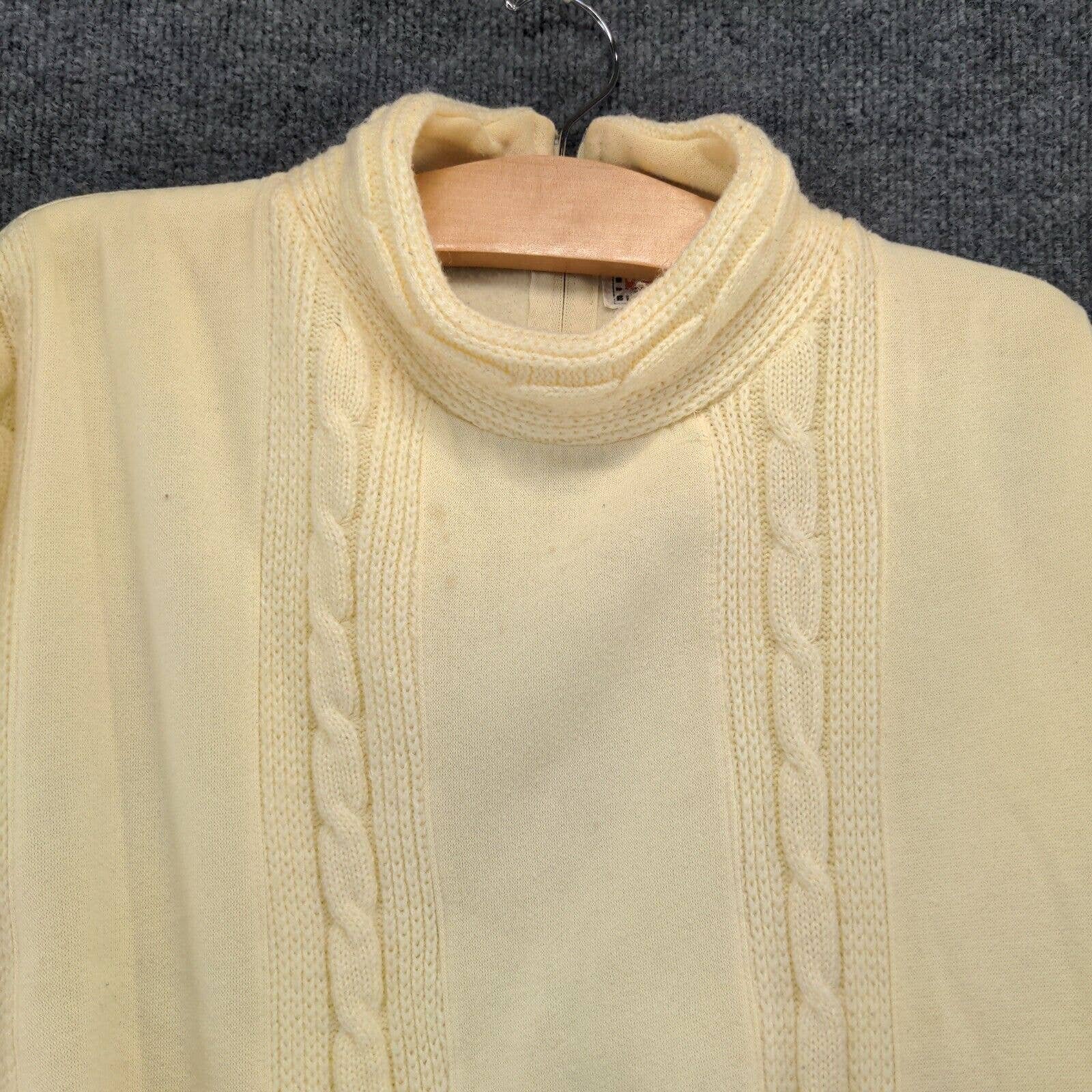 reasonable price Licorice Womens Cable Knit Pullover Sweater Cream Medium Long Sleeve Turtle Neck PmGMD82d1 just buy it