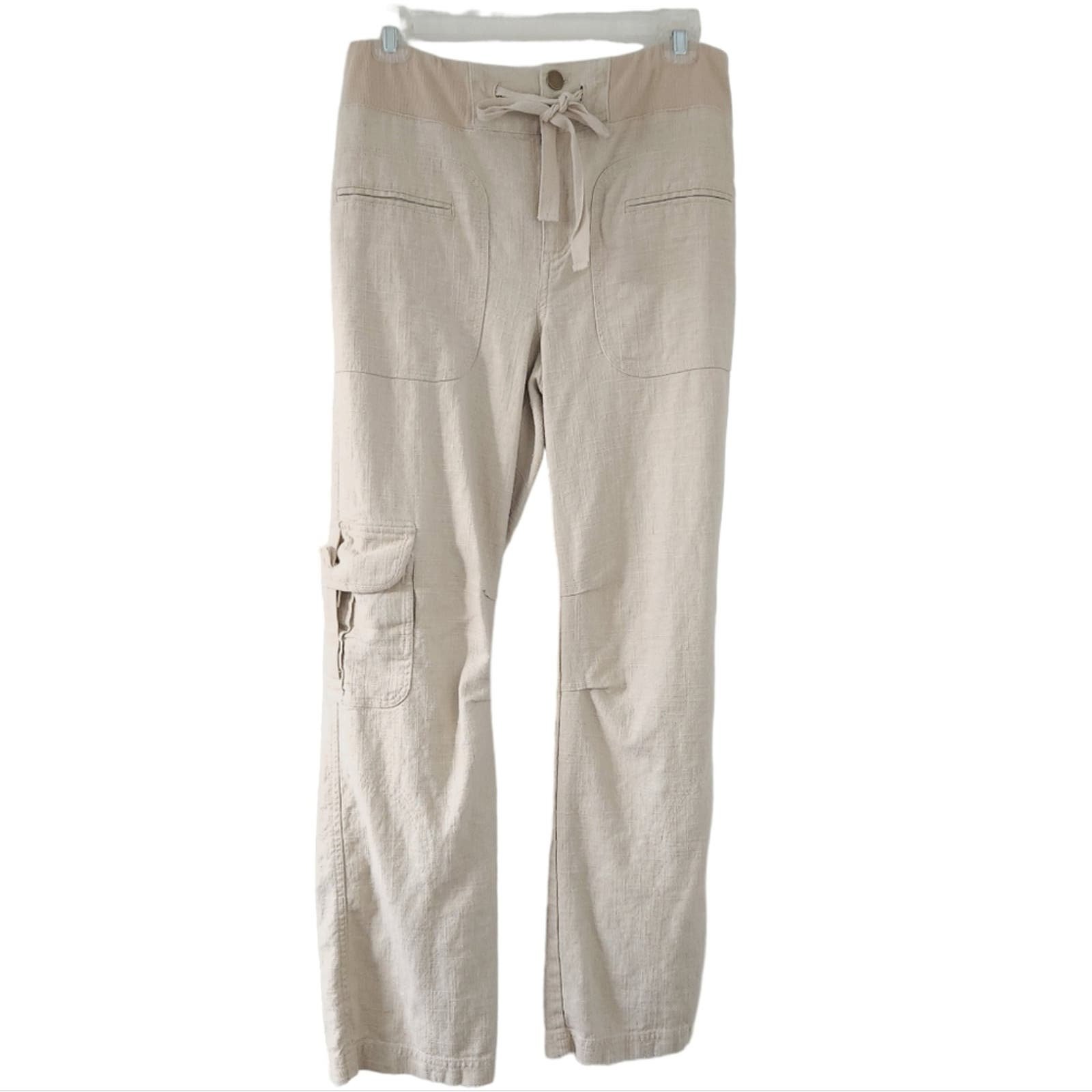 Discounted Soft Surroundings Linen Blend Pants Beige XS