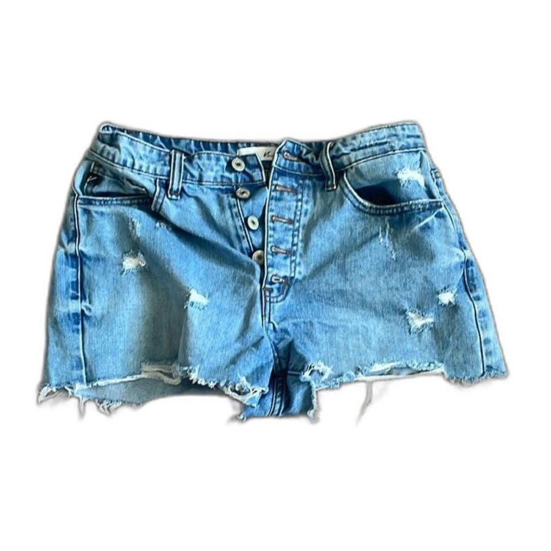 Great KanCan Distressed Button Fly Jeans Shorts Women´s Medium Pi0xS5bLp all for you