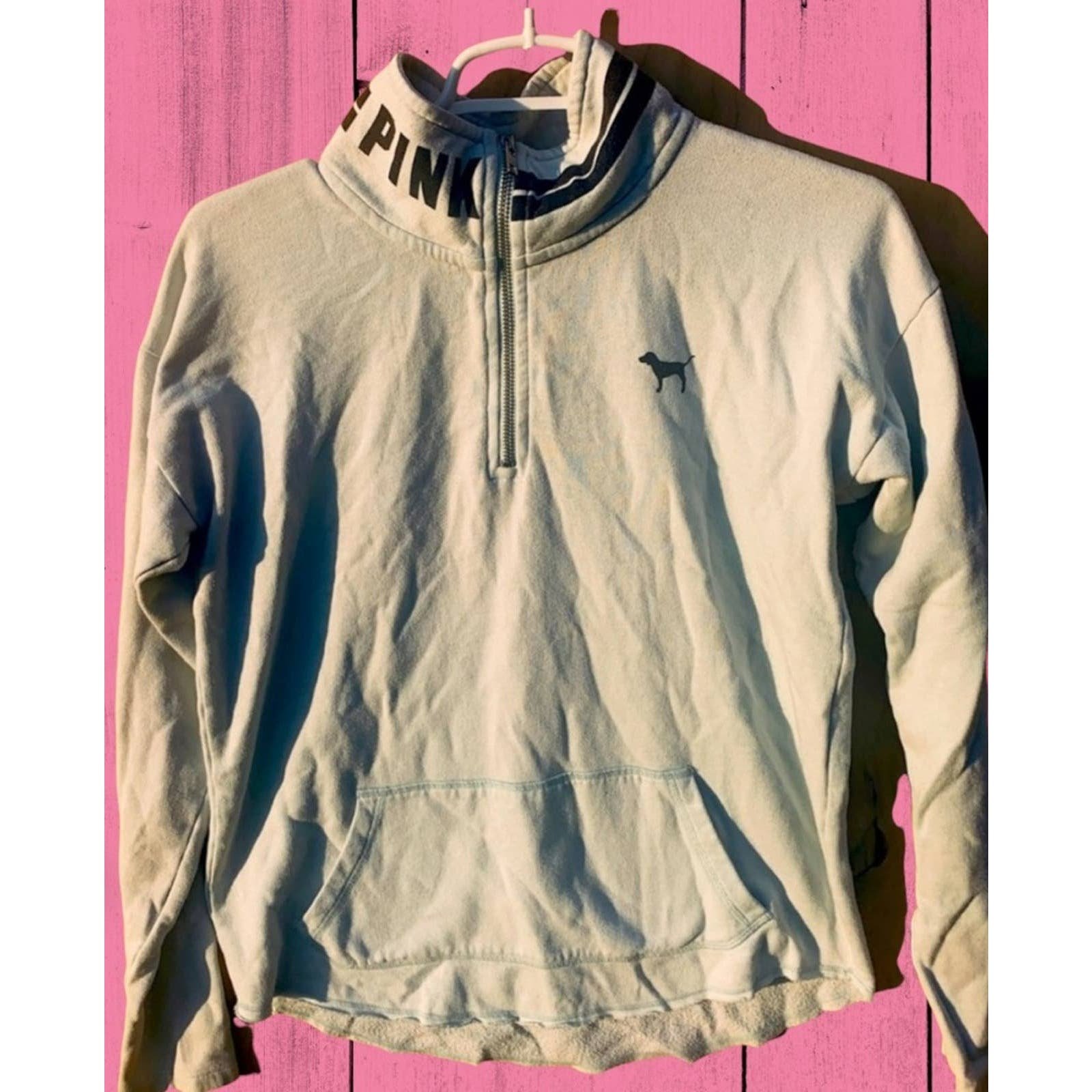 Stylish Pink by Victoria´s Secret half Zip Mock Neck Collar Sweatshirt Jacket onKP8XDJc Buying Cheap