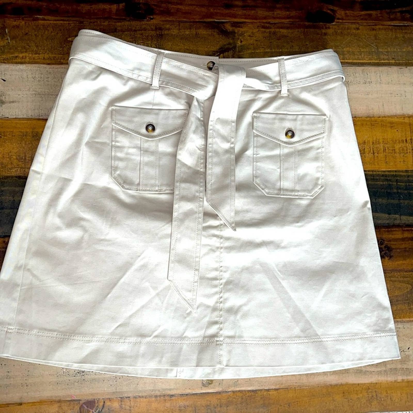 floor price LIKE NEW midi khaki tie waist Boden skirt with utility pockets size 16 gLCcj6DuN Wholesale