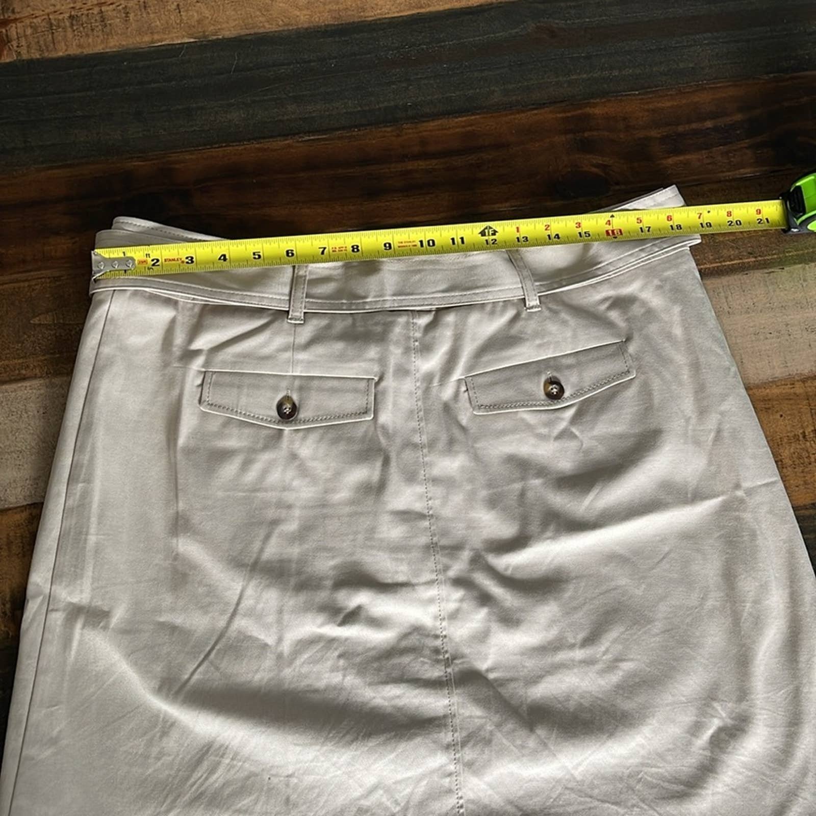 floor price LIKE NEW midi khaki tie waist Boden skirt with utility pockets size 16 gLCcj6DuN Wholesale