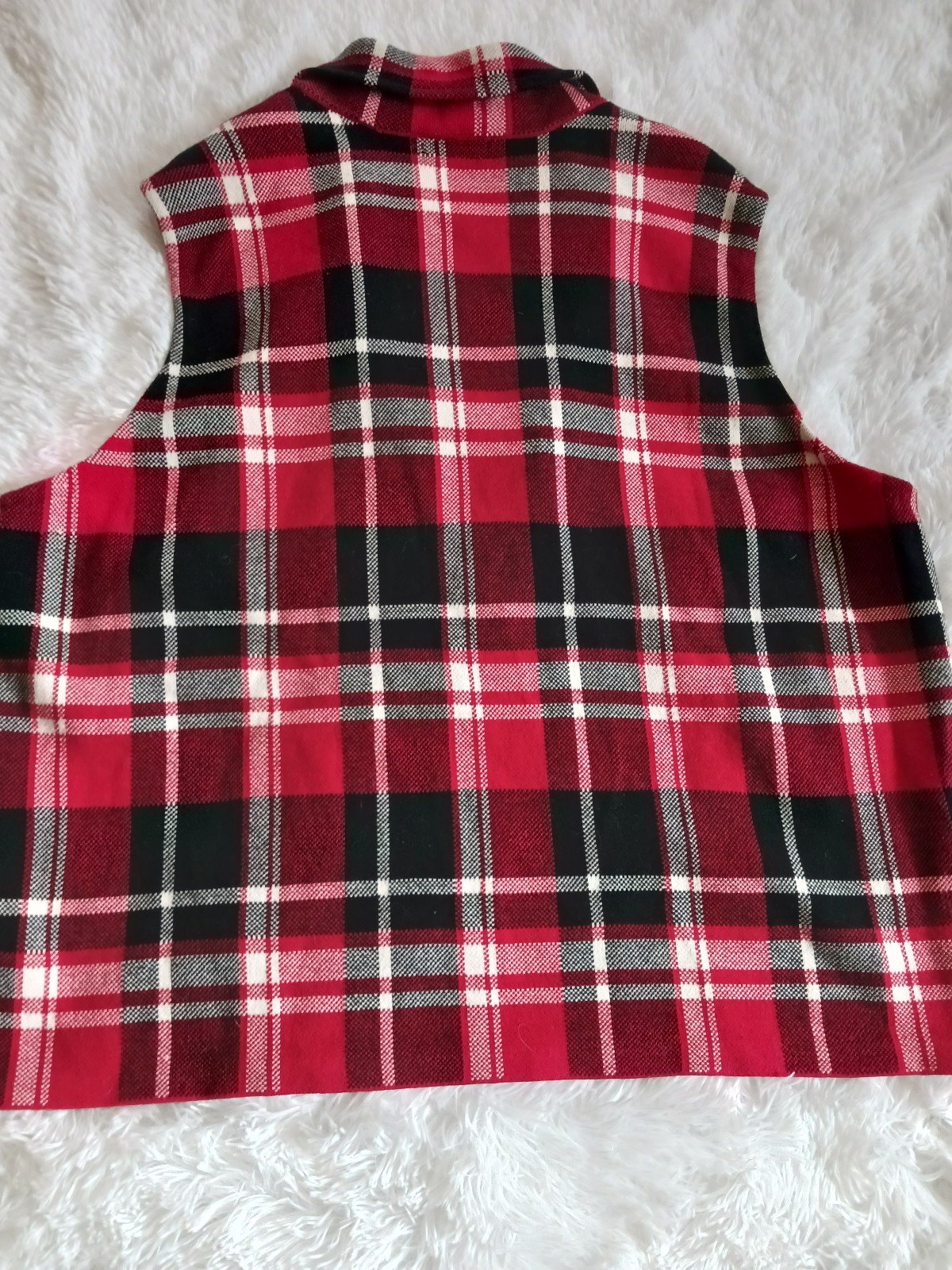 Gorgeous Chaps Women´s Vest 3XL Sleeveless Full Zip Plaid LFxppPwWe on sale