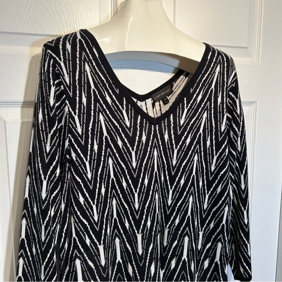large discount Lane Bryant Geometric Print Sweater Dress FWd9fMuCL High Quaity