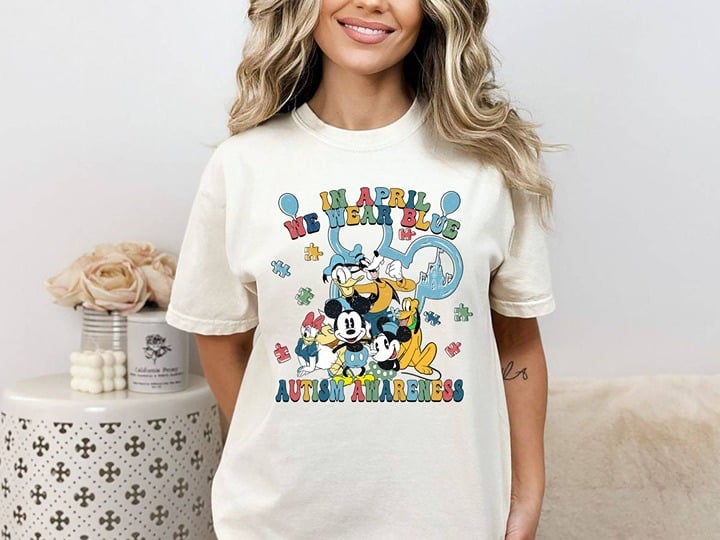 Nice Disney Mickey and Friends Autism Awareness Shirt, Disney In April We Shirt hNcna4ic1 Hot Sale