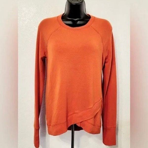 Classic Athleta Womens Sweater Lightweight Orange Workout Long Sleeve Crew Neck size XS po2sXgd5k Zero Profit 