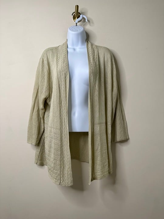 Discounted Basic Editions Beige Open Front Cardigan Wom