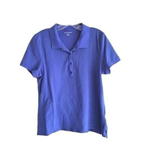 Personality Amazon Essentials Women´s Quarter Button Short Sleeve Blue Polo Shirt Size L mrqAuOSpp Store Online