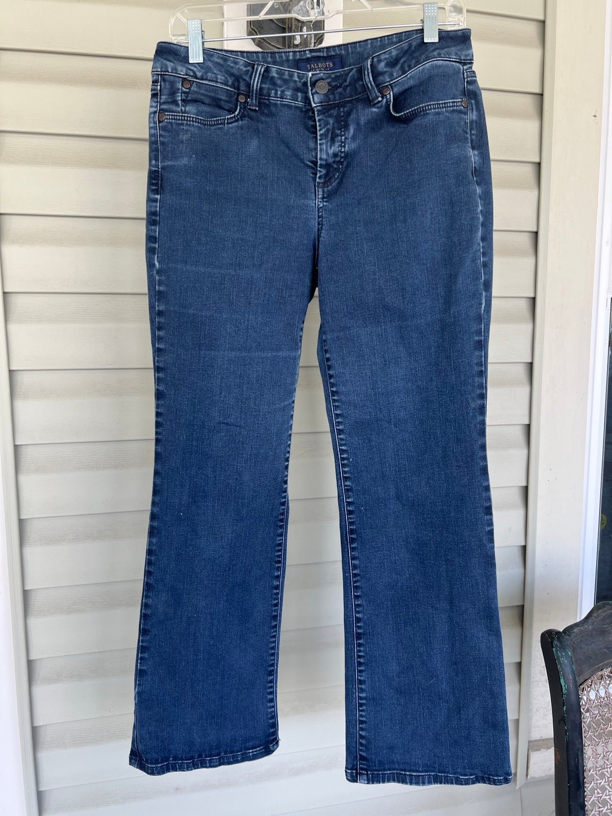 Authentic Talbots Curvy Stretch Jeans Womens 8P/30 Blue Mid Rise Dark Wash Cotton Blend OVSpLqv6f Zero Profit 