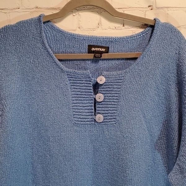 Buy Avenue blue v neck pullover sweater HHLNSZbFr Store Online