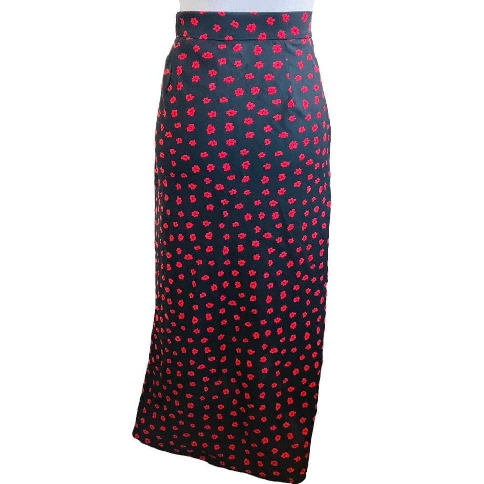 Classic Princess Polly Long Back Maxi Skirt Red Flowers Size 2 l1KflruUD Cheap