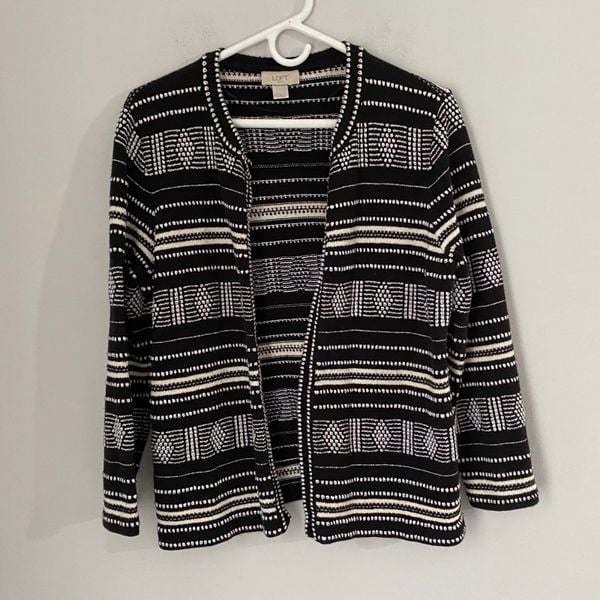 Classic LOFT Women’s Open Front Knit Cardigan Sweater s