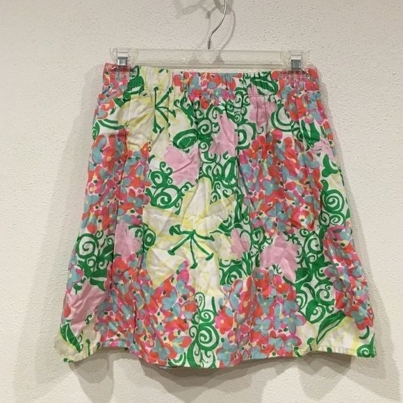 Factory Direct  Lilly Pulitzer Floral A-Line Skirt Size