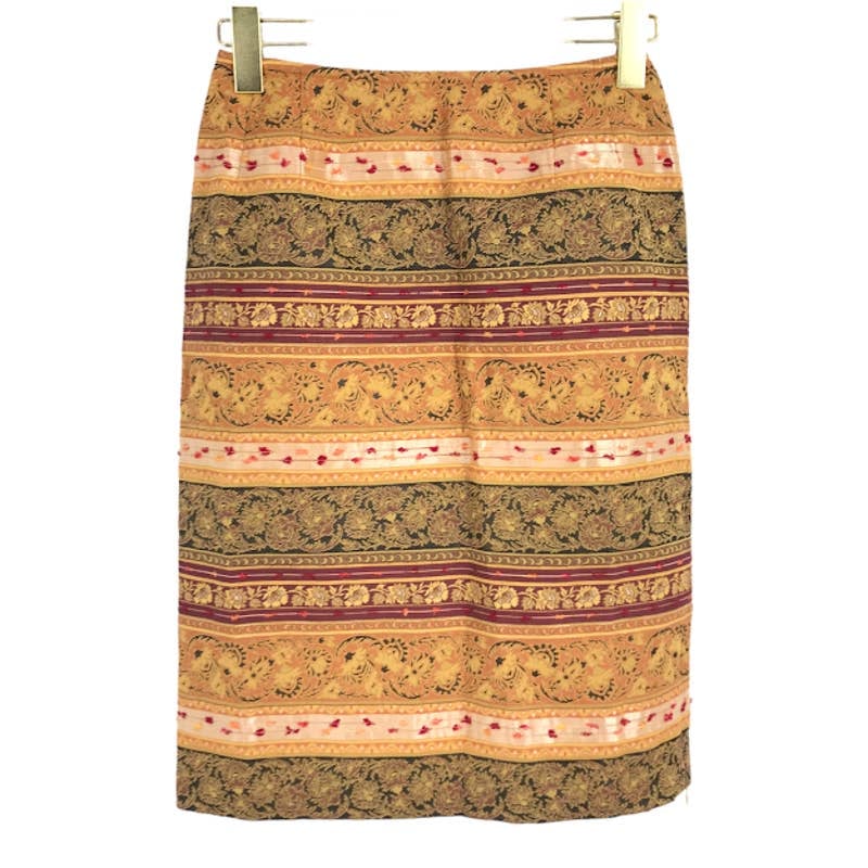 large selection Rope City Pencil Skirt 63-90 Floral Paisley Tapestry Woven Boho Side Slit Zip keEDKzvce Everyday Low Prices