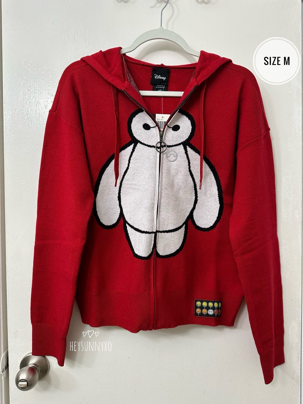 large discount Disney Big Hero 6 Baymax Women´s Knit Zippered Hoodie Size M gJ0Qr8px9 online store