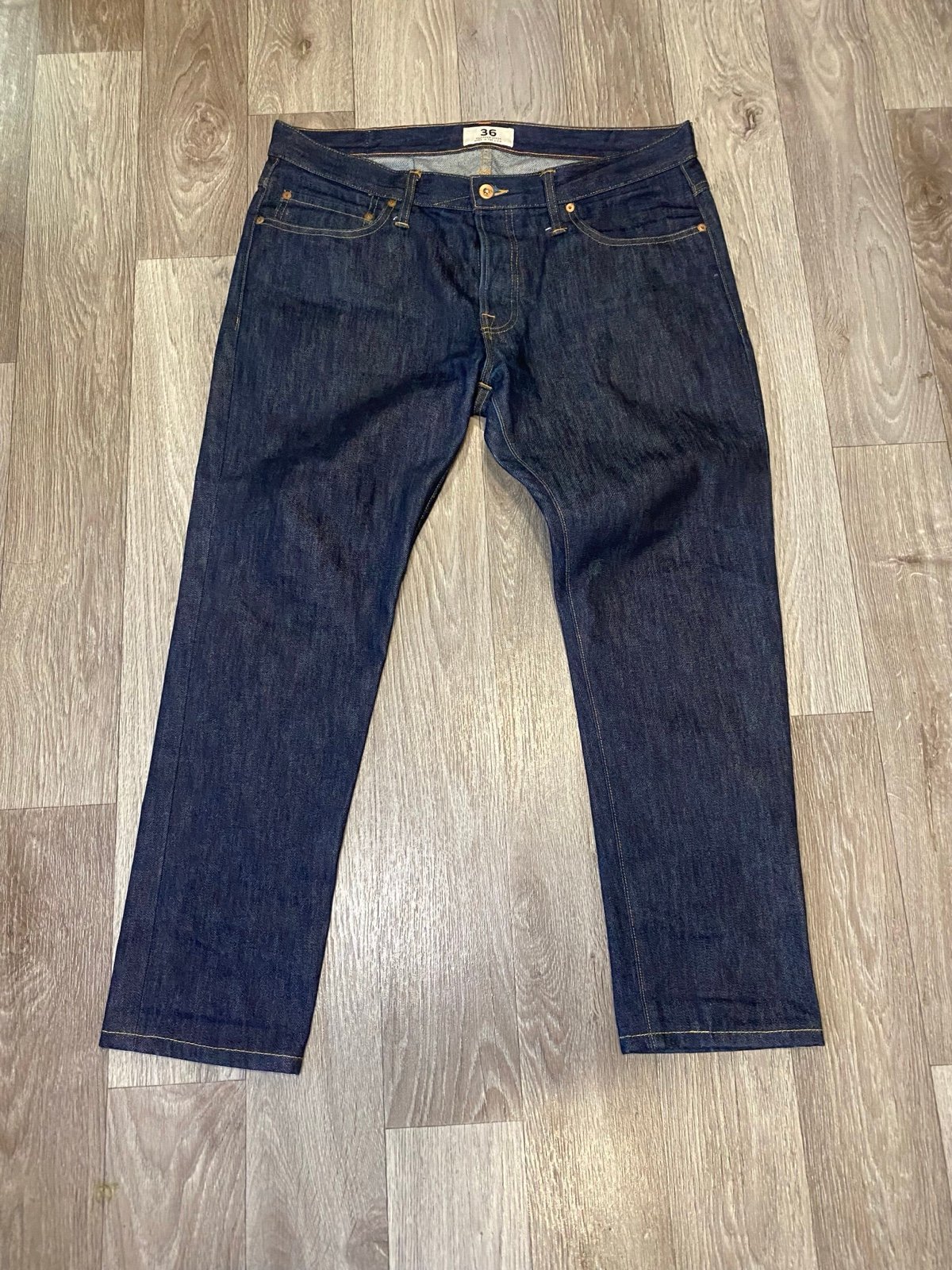 where to buy  Tellason Stock Jeans Mens 36 Blue Straight Leg 100% Cotton Made in USA FNOshlBaP just buy it