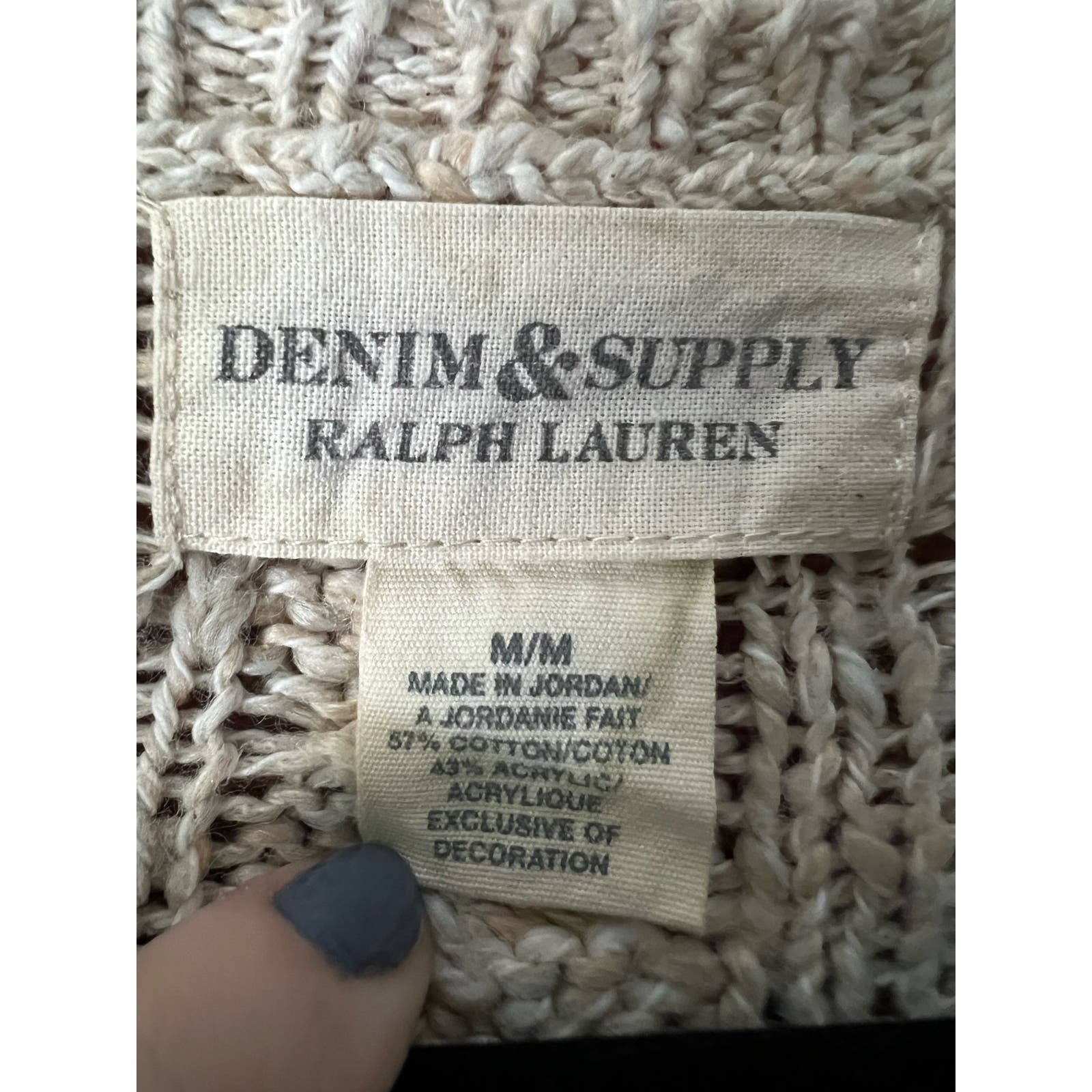 large discount Denim & Supply Ralph Lauren Women´s Oatmeal Sweater Long Sleeve Beige Size M hWRmlNIPF Wholesale