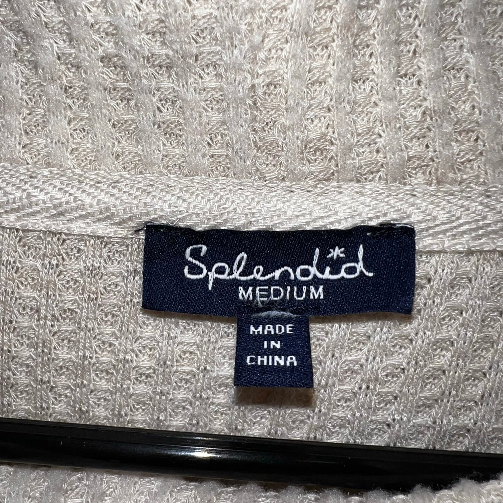 floor price Splendid Women’s Waffle knit lightweight cream turtleneck size medium GofybRdvp Zero Profit 