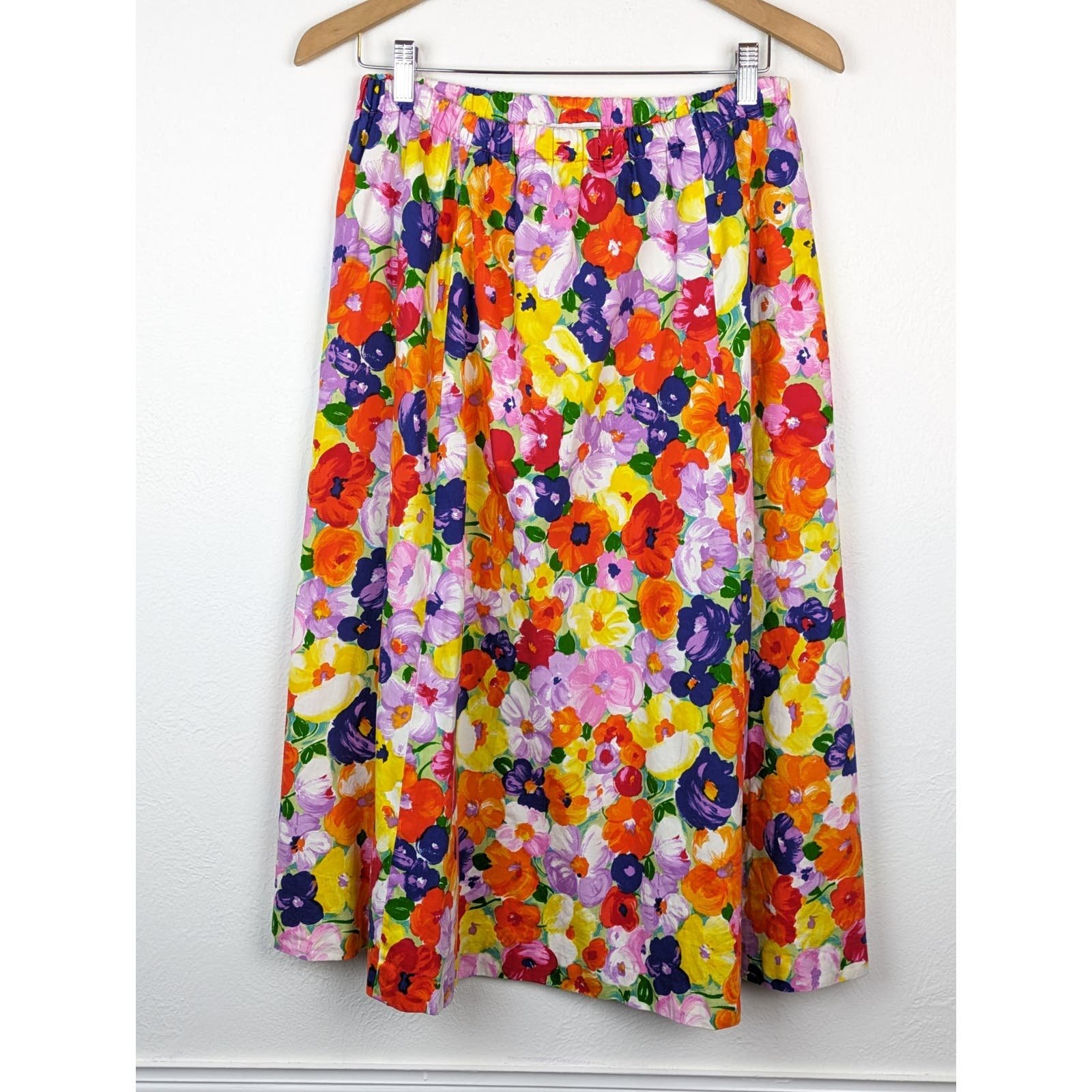 Promotions  Vintage Adelaar Skirt Midi Union Made Floral 70s Boho Cottagecore Summer Size 10 KP6WlCTpe outlet online shop